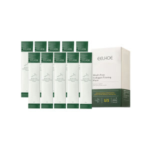 Eelhoe Sleeping Mask Collagen No Wash Anti-Wrinkle Whitening Moisturizing Gel Mask Sleep Good Night Facial Collagen Protein Mask Frozen Firming Face Care Moisturizing Skin Care 20pcs