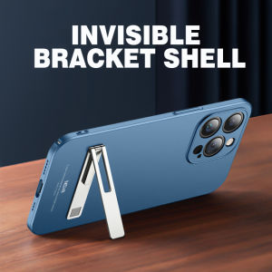 Invisible Folding Alloy Phone Holder Kickstand Magnetic Mini Desktop Stand Mount compatible with iPhone Samsung Xiaomi Ultra Thin Holders