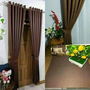 GORDEN BLACKOUT IMPORT BARU HORDENG POLOS ABU TUA COKLAT ABU MUDA MERAH COKLAT TUA SEMOKRING 12 RING