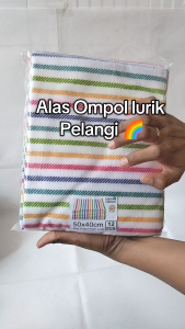 6pcs BABY BONBON Alas Ompol Bayi Lurik PELANGI 50x40cm 37x35cm Halus Popok Newborn