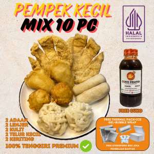 Pempek Paket Kecil Mix 10 PC Mpek Mpek Palembang 10 PC