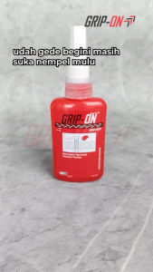 Grip-On 74-200 Lem Baut Thread Locker 50 Gram Threadlocker Lem Mur Sekrup Merah