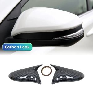 For Toyota RAV4 2013 - 2019 Side Rear View Mirror Cover Shell Holder Door Cap Housing Car styling