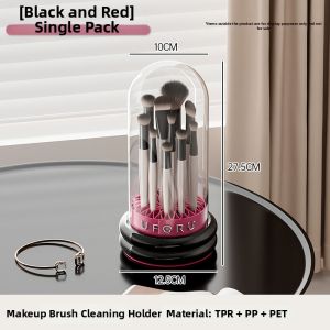 Non-damaging Brush Cleaning Tool Integrated Wash and Dry Basket