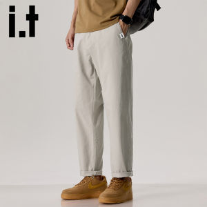 izzue | Loose Breathable Straight-cut Ankle Pants for Men