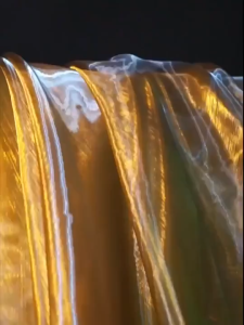 Shiny Organza Bicolor Gradient Thin Fabric By Meters for Decoration Dresses Skirts Sewing Transparent Tulle Textile