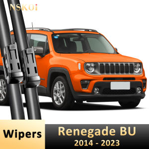 Wiper LHD Front Wiper Blades For Jeep Renegade BU 2014 - 2023 Windshield Windscreen Clean Window Rain Brushes 22“+20”