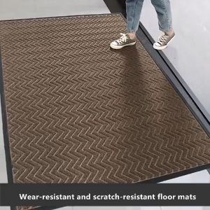 Rubber Bottom Door Mat for Entrance Door Outdoor Foot Pad Water Aborbent Bathroom Rugs and Carpet Ant-Slip Floor Mats