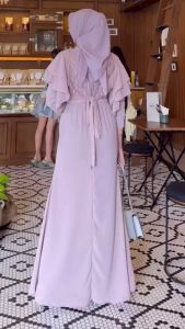 Lauren Mermaid Dress Bhn Cerutty Bbydoll Full Puring Mix Brukat Tile Baju Dress Kondangan Viral Trendy