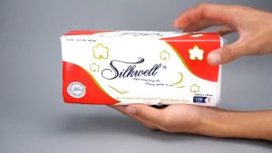 Giấy đa năng Silkwell dày dặn thấm hút dầu mỡ tốt lau tay lau bếp 100 tờ chính hãng