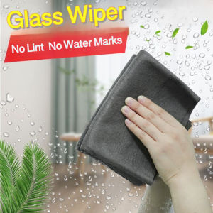 5Pcs Fiber Cleaning Cloth Absorbent Rag Lint-Free Multipurpose Window Wipe Glass Towel