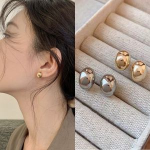 Simple S925 Silver Earrings Korean Fashion Elegant Ear Stud Jewelry Accessories for Sweet Girls