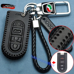 perodua car key case for Bezza MYVI AXIA ARUZ ALZA car key cover leather keychain