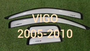 คิ้วกันสาดประตู กันสาด คิ้ว สีบรอนเงิน รุ่น2ประตูแคบ โตโยต้า วีโก้ Toyota Vigo 2005 2006 2007 2008 2009 2010 ใส่ร่วมกันได้ A
