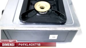 Todachi Kompor Gas 2 Tungku (T28D) Gas Lpg Gas Alam