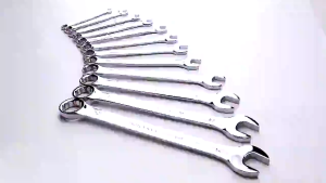 Ktools 12pcs Combination Wrench Set 8-24mm Professional Dual Purpose Allen Spanner Car Repair Tool Set with Canvas Bag