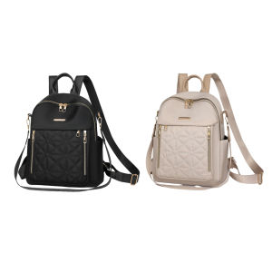 MOJOYCE กระเป๋าเป้ผู้หญิงผ้าฝ้ายอ็อกซ์ฟอร์ดกันน้ำ ดีไซน์ทันสมัย สำหรับนักเรียนและนักเดินทาง