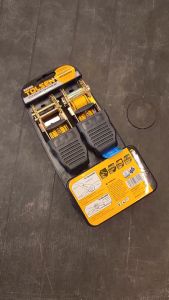 Tolsen Industrial 4pcs Ratchet Tie Down Set with PVC Grip (25mm x 5m)