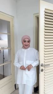 El Zahrana Hijab Ceruty Babydoll Segi Empat Syari Ukuran 120 cm