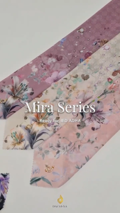 𝐃𝐀𝐅𝐀𝐍𝐘𝐀 - Mira Series Jilbab Motif Floral Kerudung Segi Empat Hijab Scarf bahan Voal Laser Cut