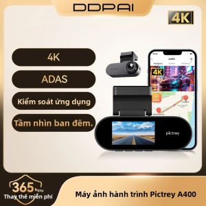 Camera Hành Trình Pictrey A400 4K Với ADAS Wi-Fi Màn Hình IPS 1.9 Chức Năng Giám Sát Đỗ Xe Tầm Nhìn Ban Đêm Hỗ Trợ Thẻ Nhớ Lên Đến 256GB