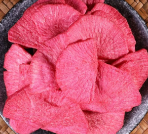 Red heart radish crisps dehydrated vegetables dried and ready to eat vegetables 250g 500g   红心萝卜脆