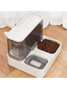 Automatic Pet Feeder Water Dispenser Large Capacity Integrated Flow Water No Wet Mouth Dog Drinking Water Pet Supplies