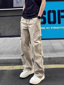 Quần Dài Nam Mùa Hè Nhanh Khô Thể Thao Ngoài Trời Quần Dài Ống Đứng Mỏng Quần Dài Công Sở Phong Cách Mỹ