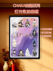Chaha Candle Language Series Wall-Mounted Display Case Suitable for Bubu Ma Tie Blind Box Wall-Mounted Lighting Display Box
