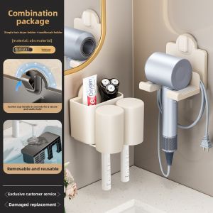 MOSHANG | Wall-mounted Hair Dryer Organizer