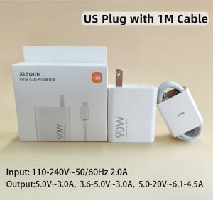 Xiaomi | XIAOMI 90W Charger Original Mi Turbo Fast Charging Adapter EU US Xiaomi 17 Ultra 15 15T 14 13 13t Poco F7 F8 X7 X8 M8 Redmi Note