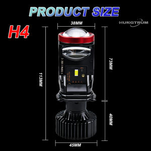 1500W 1200000LM H4 Led Bulb Bi Lens Plug & Play LED Projector Lens Turbo Fan H4 Hi/Lo Beam Canbus Fog Light Car Light 12V 24V