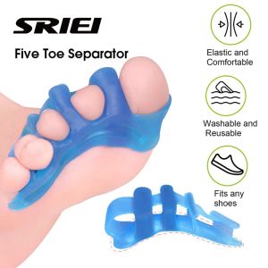 SRIEI 2Pcs Gel Toe Separator Hallux Valgus Toe Spacers Straightener Bunion Corrector for Men Women