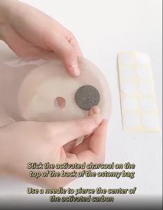 Ostomy Bag Carbon Filter Sheet Activated Carbon Sheet Absorbs Odor Ostomy Anal Bag Care Supplies