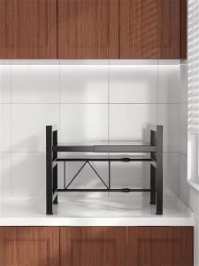 Adjustable Double Layer Microwave Storage Rack