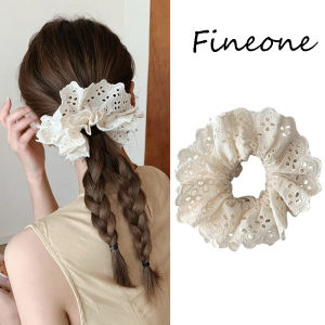 Thời Trang Ren Scrunchies Pháp Lãng Mạn buộc tóc co giãn nữ Trơn Buộc tóc đuôi ngựa Mũ Nón Dây Buộc Tóc Phụ Nữ Phụ kiện tóc