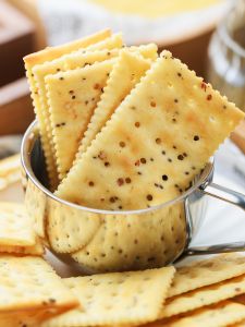 Black Truffle Ham Soda Biscuits Barley Sea Salt Flavor Quinoa Chia Seeds Snacks Crispy Biscuits Leisure Time Snack Packaged