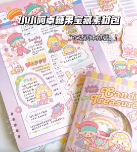 🇲🇾[Malaysia]卓大王Ready Stock Stickers In Roll Colorful Molinta Journal Dairy Washi Tape Cute Cartoon Label Stickers Loops DIY Hand Book Decoration Modern Paper Sticker Zzton 卓大王胶带整卷新品阿卓女孩小可爱手帐和纸胶带