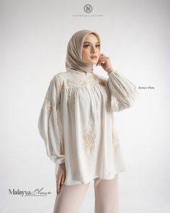 NADHEERA LUXURY Malayya Blouse Atasan Wanita Dewasa Rayon Premium Motif Lengan Panjang SP √ Armyna Hijab ||