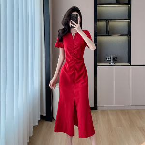 Impression Fashion Women's Short Sleeve High Waist Bodycon Dress