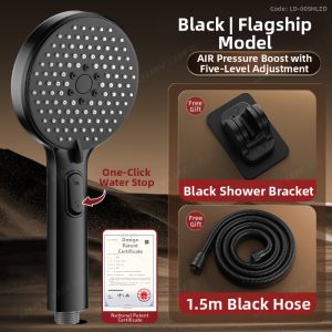 JIAYUN | High-Power Showerhead Set with Bath Light and Faucet