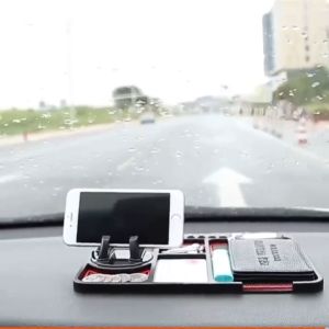 แผ่นกันลื่นในรถยนต์ อเนกประสงค์ ที่วางโทรศัพท์ในรถ 3in1 แผ่นกันลื่นในรถ แผ่นกันลื่น