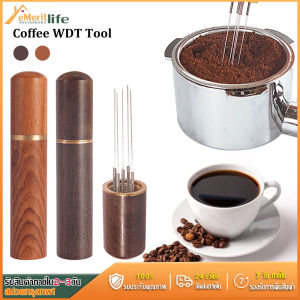 Portable Espresso Coffee Stirrer 5 Needles, เข็มเกลี่ยผงกาแฟ สเตนเลสสตีล, เข็มใส่ผงผ้า, เครื่องบดผงกาแฟ สแตนเลสเข็มชนิดผงเสริมเครื่องมือ