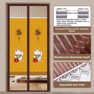 Magnetic Self-Adhesive Mosquito Preventing Door Curtain