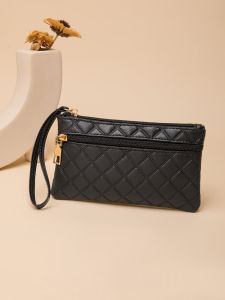 Quilted Wallet Womens Long Fashion Cell Phone Clutch Multifunctional Bag Large-Capacity Coin Purse Special-Interest Design