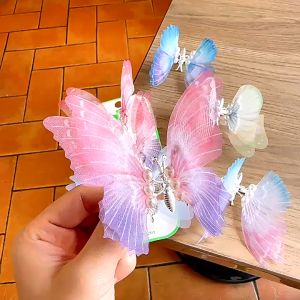 🔥B.two👍Moving Gauze Butterfly Hairpin Children Ancient Costume Hair Accessories