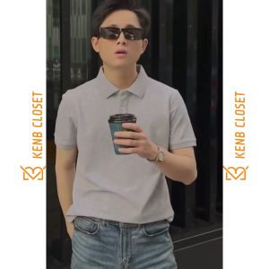 Áo thun nam POLO vải cá sấu trơn cotton co giãn 4 chiều cao cấp thoáng mát mềm mịn dễ phối đồ