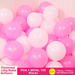 HUAFANGXISHI | Matte Thickened Decoration Balloons 100 pcs
