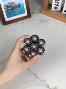 Bộ Lưỡi Dao Cạo Điện 7D Đầu Cạo Nổi Bằng Thép Không Gỉ Tương Thích Với Bộ Dụng Cụ Tỉa Cạnh Dao Cạo Điện 7 Lưỡi