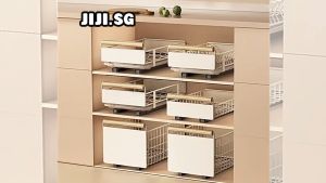 (JIJI SG) HUMFRID Pull-Out Storage Cabinet Rack - Storage Shelves / Shelf Organizer / Kitchen Organizer Rack